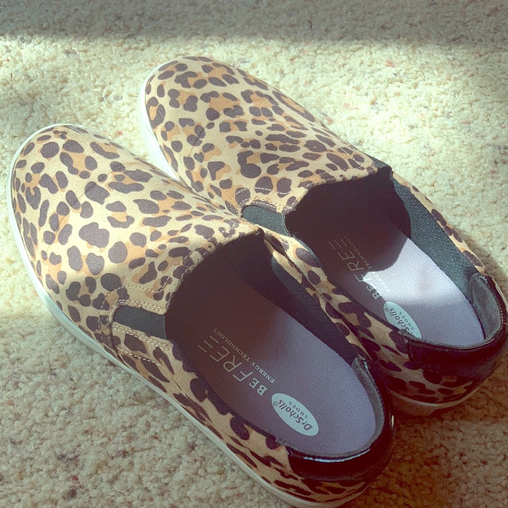Dr scholls leopard skate shoes